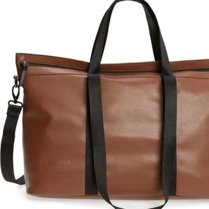 Ted Baker Phillie Recycled Faux-Leather Hold-All Tote Travel Bag 257270 (Tan)